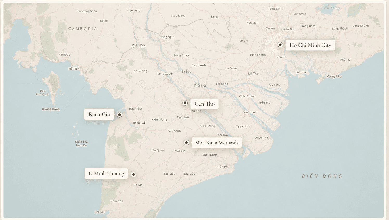 The Last Wild Mekong route map